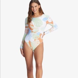 NWT Roxy baby LS one piece swimsuit wetsuit / surf suit / rash guard